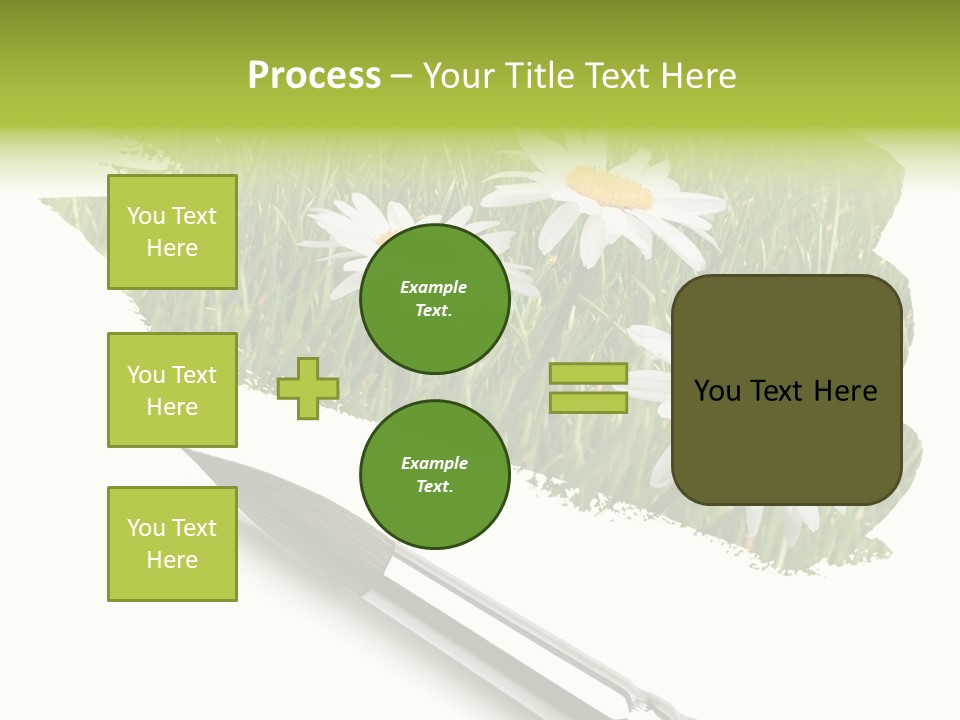 Meadow Draw Plant PowerPoint Template
