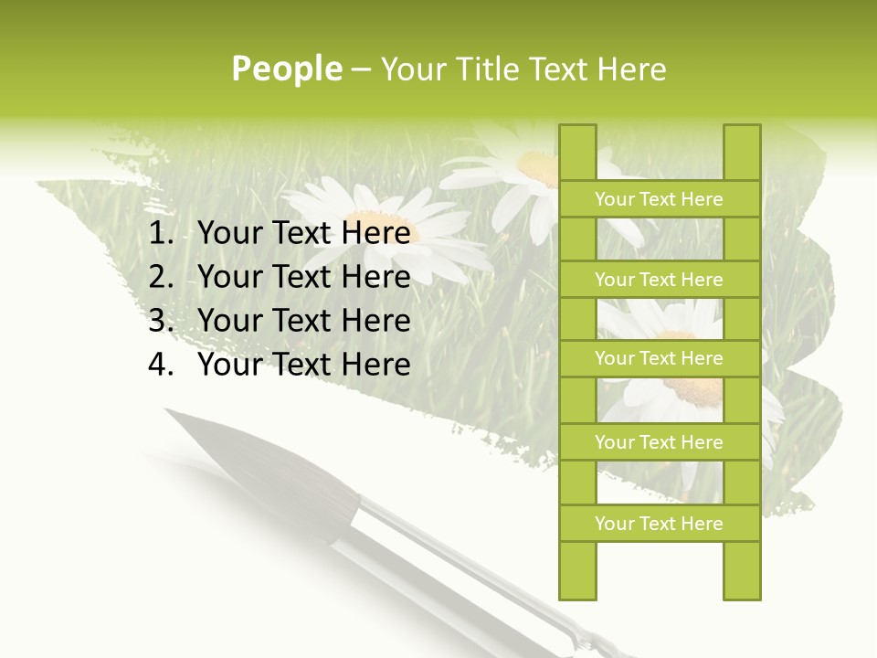 Meadow Draw Plant PowerPoint Template
