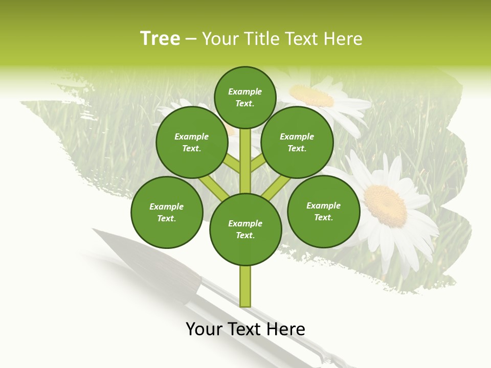 Meadow Draw Plant PowerPoint Template