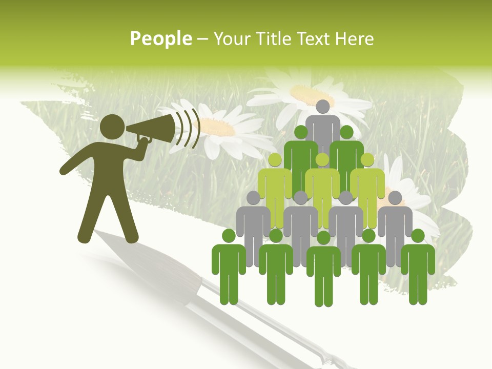 Meadow Draw Plant PowerPoint Template