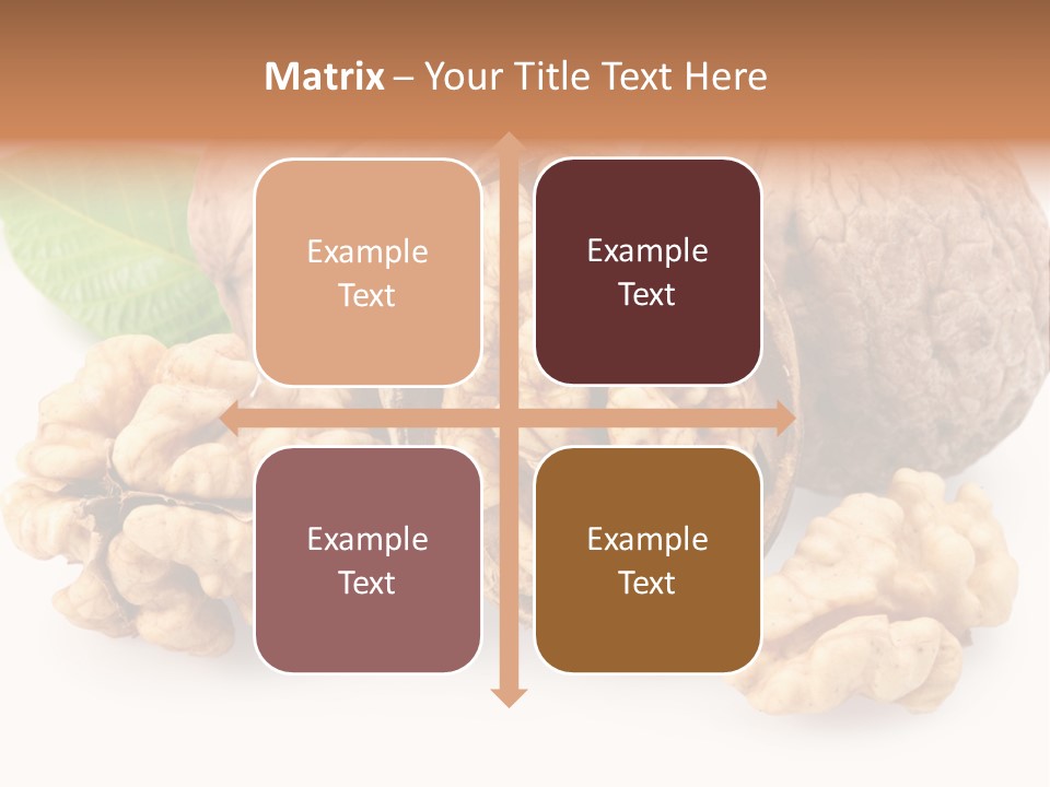 Isolated Shaped Leaf PowerPoint Template