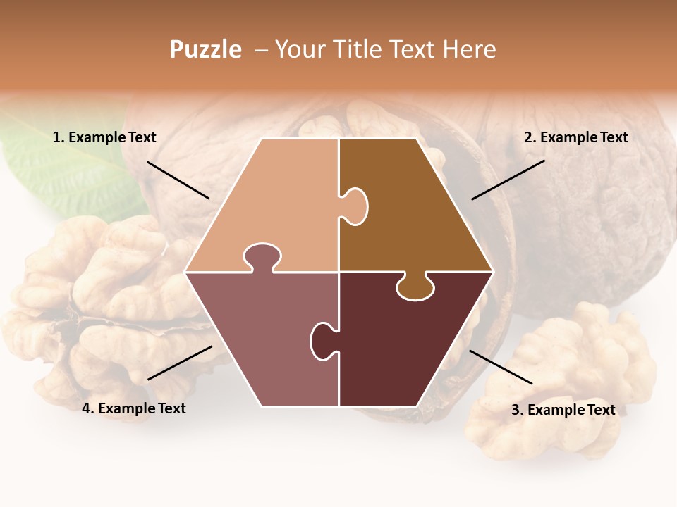 Isolated Shaped Leaf PowerPoint Template
