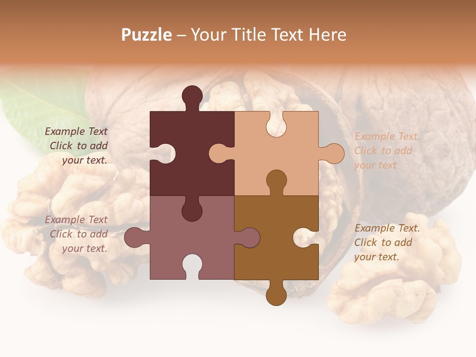 Isolated Shaped Leaf PowerPoint Template