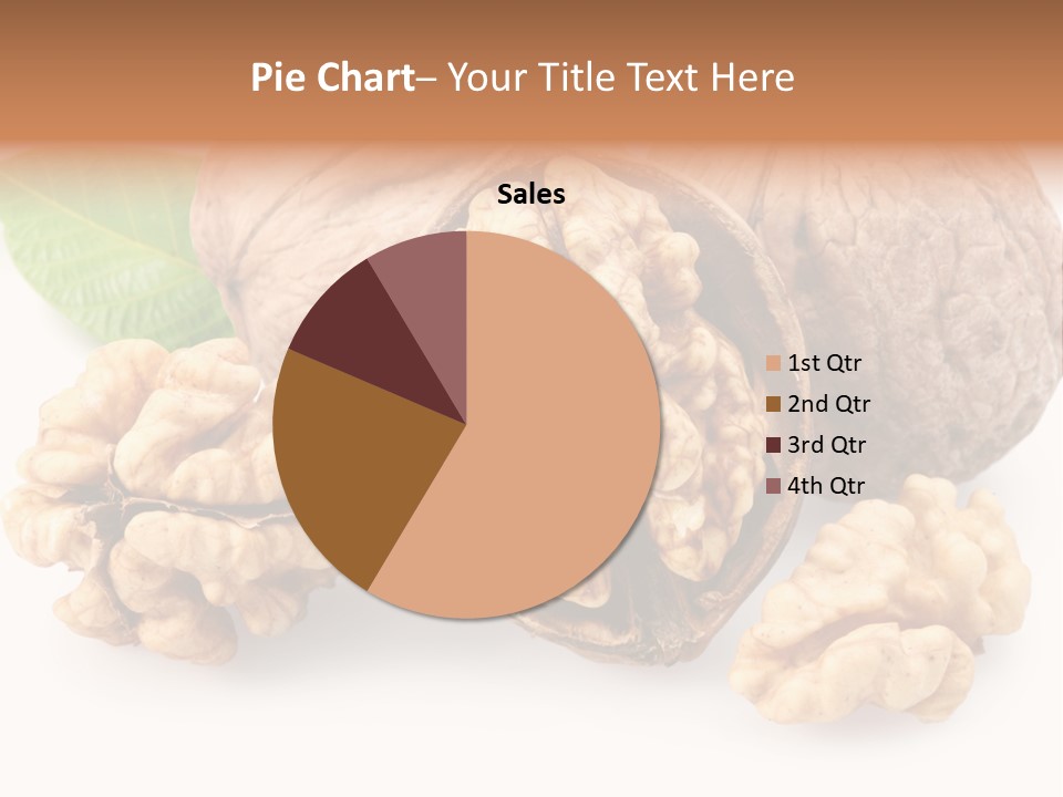 Isolated Shaped Leaf PowerPoint Template