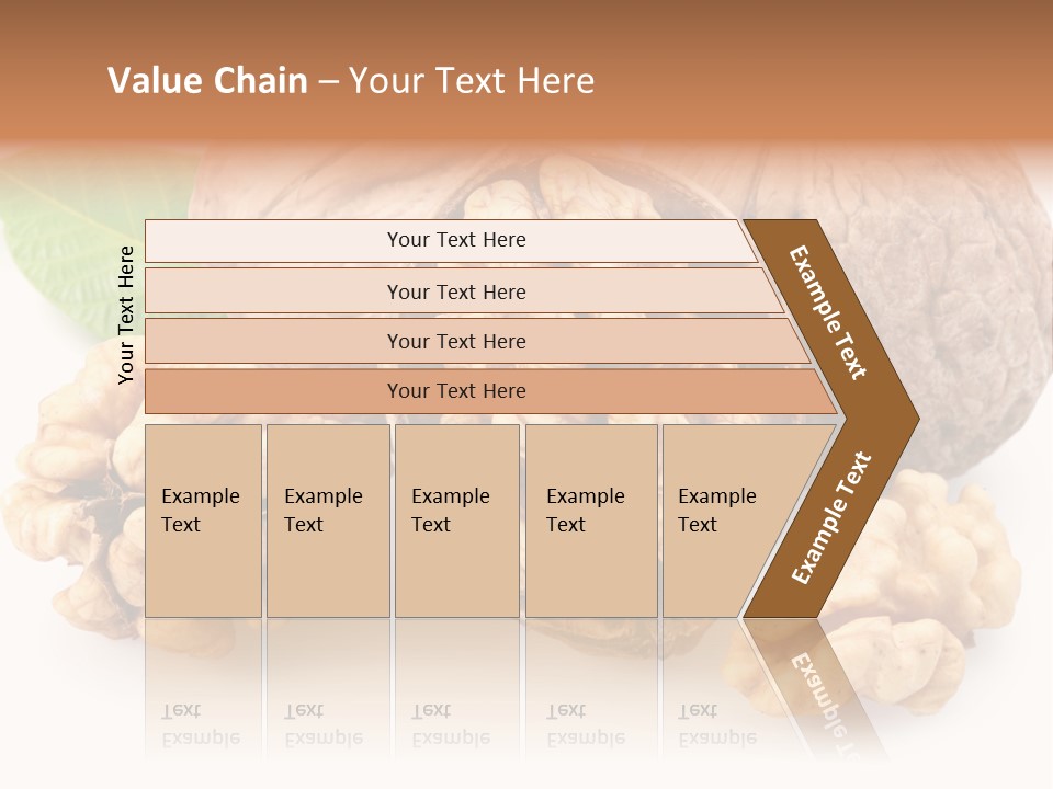 Isolated Shaped Leaf PowerPoint Template
