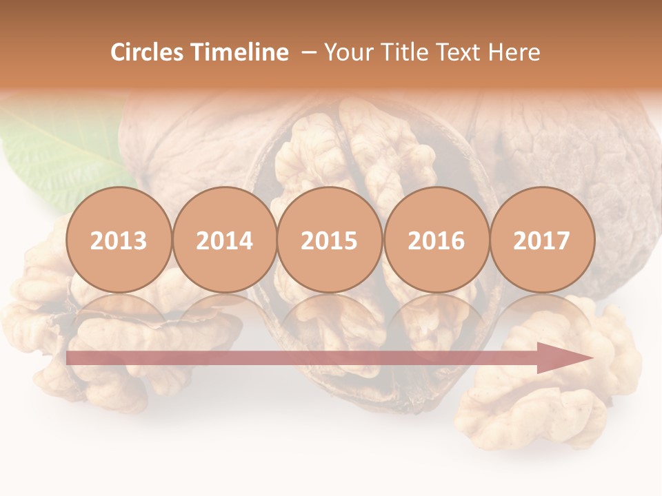 Isolated Shaped Leaf PowerPoint Template