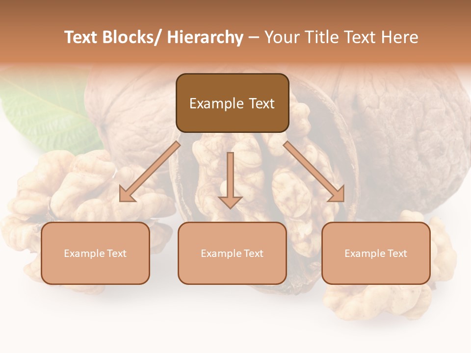 Isolated Shaped Leaf PowerPoint Template