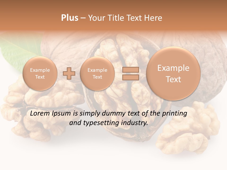 Isolated Shaped Leaf PowerPoint Template