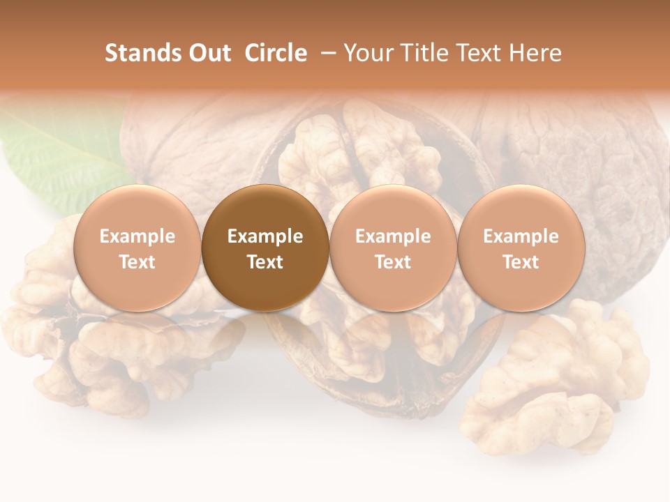 Isolated Shaped Leaf PowerPoint Template