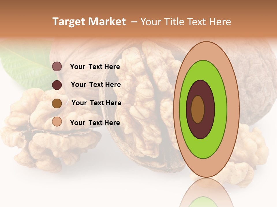 Isolated Shaped Leaf PowerPoint Template