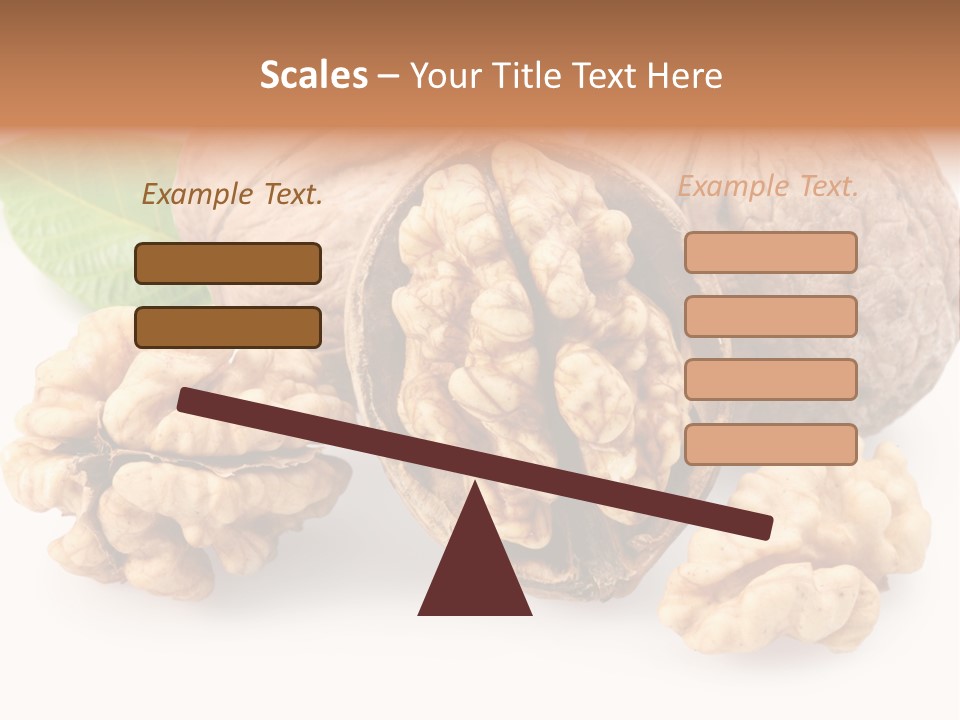 Isolated Shaped Leaf PowerPoint Template