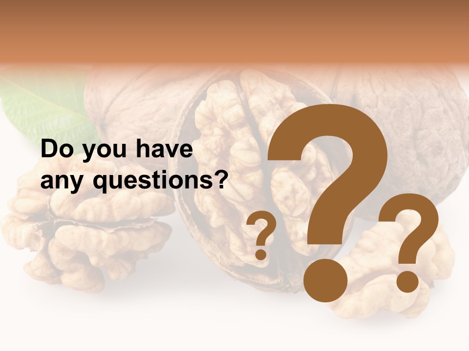 Isolated Shaped Leaf PowerPoint Template