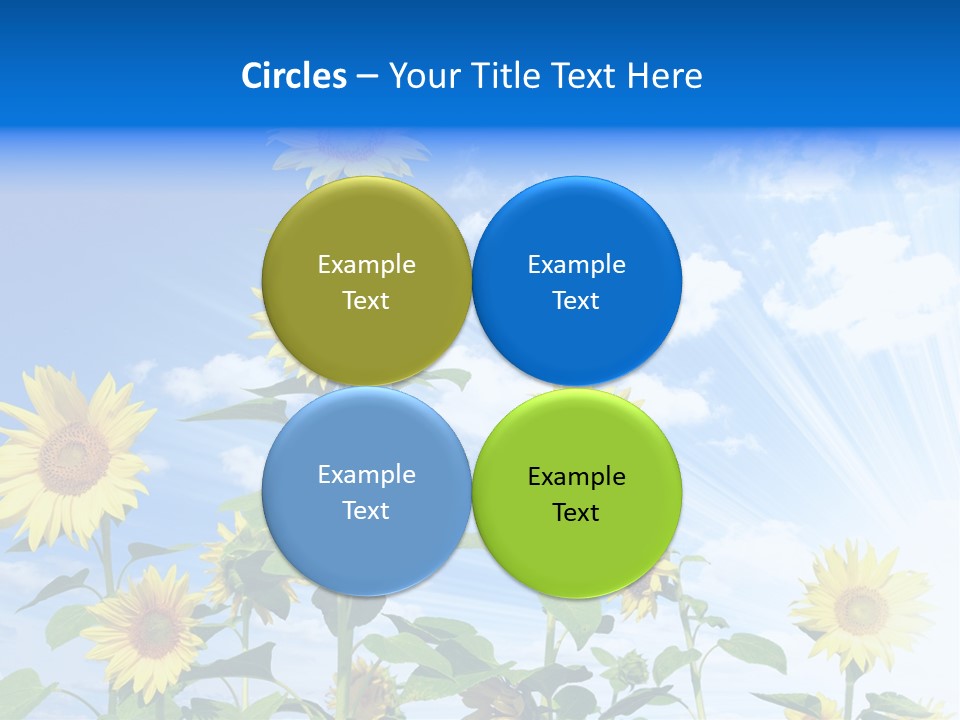 Background Plant Flower PowerPoint Template