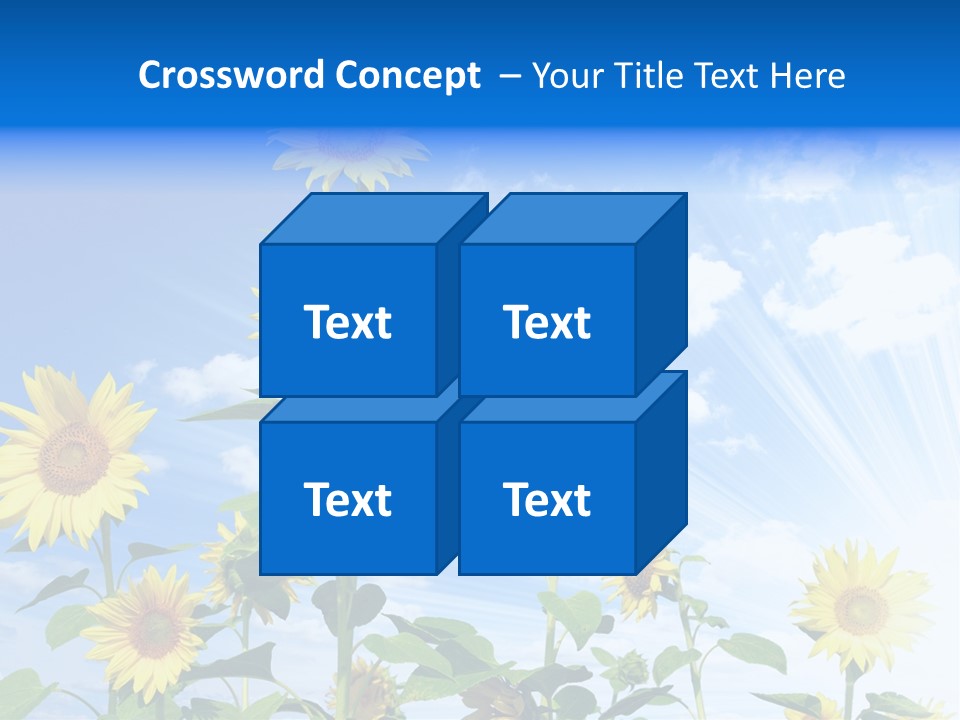 Background Plant Flower PowerPoint Template