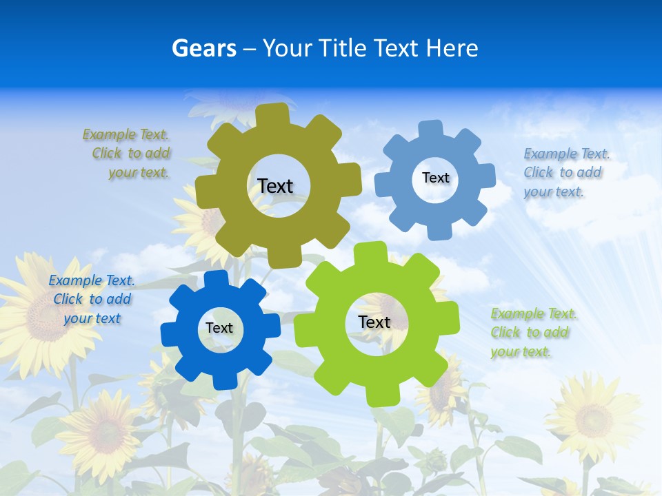 Background Plant Flower PowerPoint Template