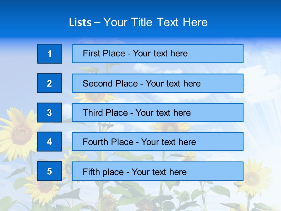 Background Plant Flower PowerPoint Template
