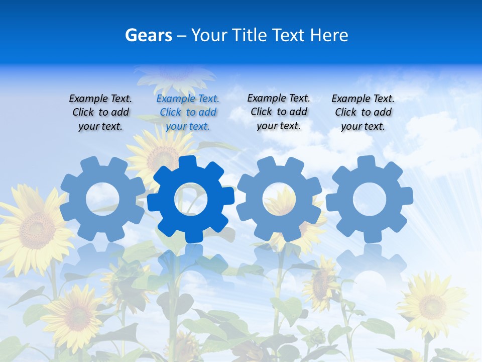 Background Plant Flower PowerPoint Template