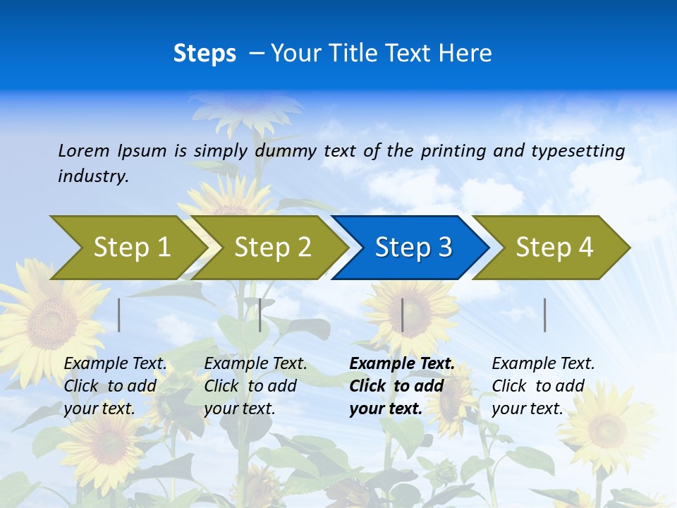 Background Plant Flower PowerPoint Template