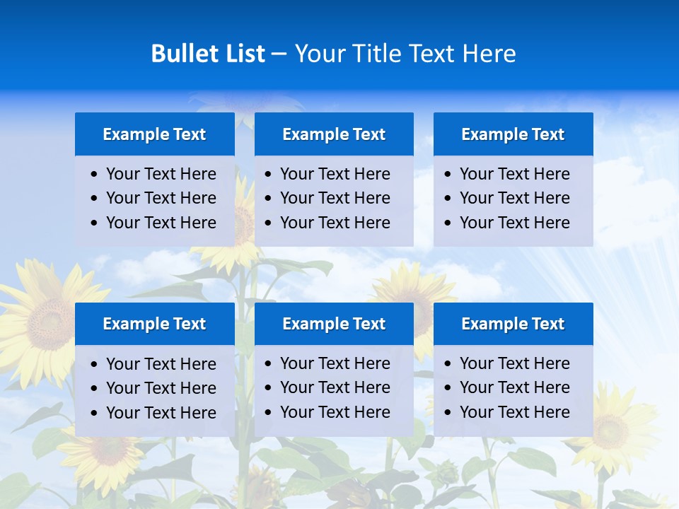 Background Plant Flower PowerPoint Template