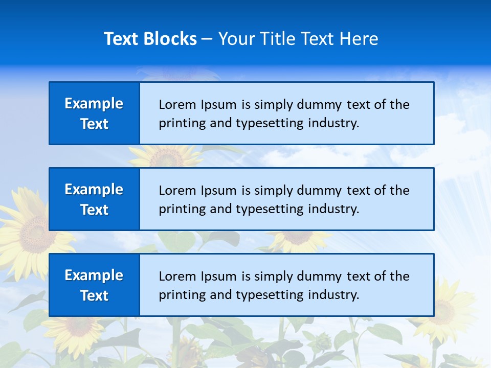 Background Plant Flower PowerPoint Template