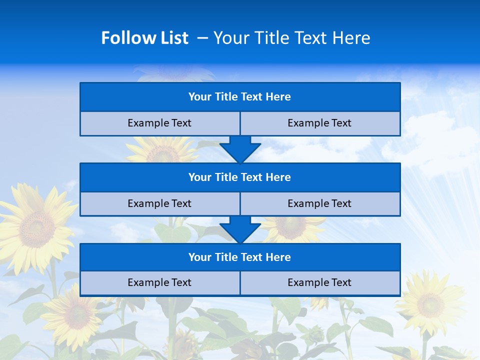 Background Plant Flower PowerPoint Template