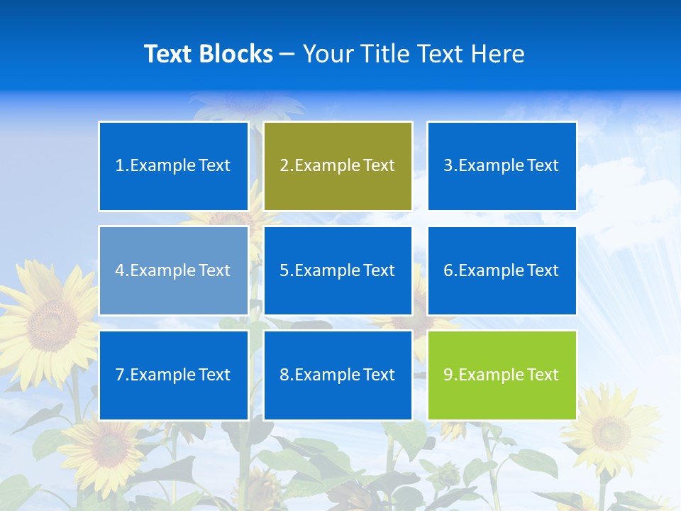 Background Plant Flower PowerPoint Template