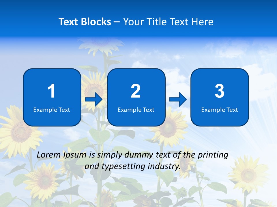 Background Plant Flower PowerPoint Template