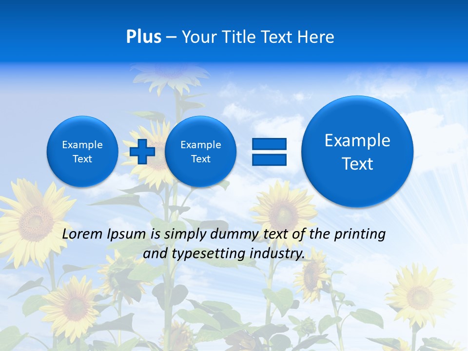Background Plant Flower PowerPoint Template