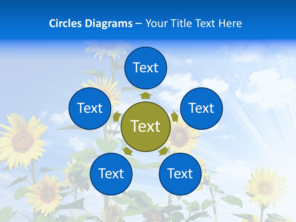 Background Plant Flower PowerPoint Template