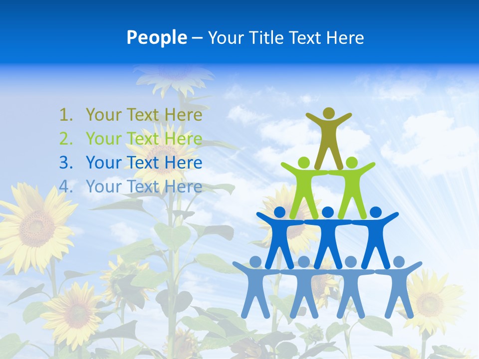 Background Plant Flower PowerPoint Template