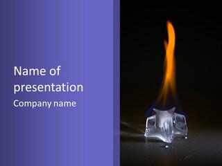 Star Flame Blaze PowerPoint Template