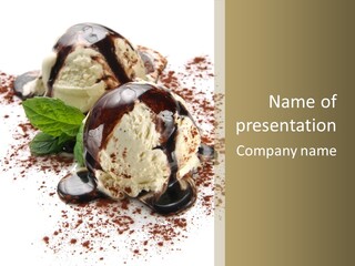 No People Flavour Ice PowerPoint Template