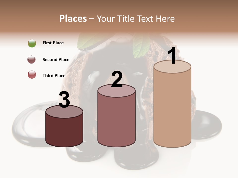 Close Up Ice Dessert PowerPoint Template