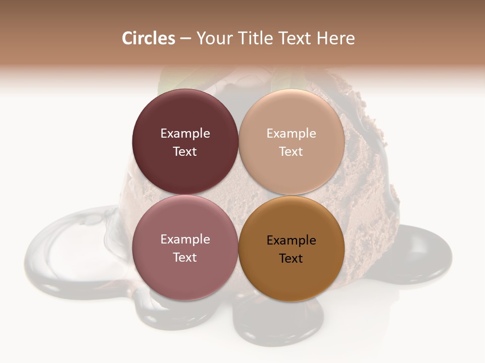Close Up Ice Dessert PowerPoint Template