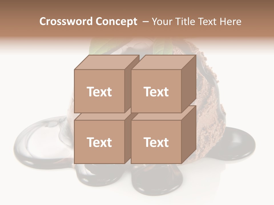 Close Up Ice Dessert PowerPoint Template