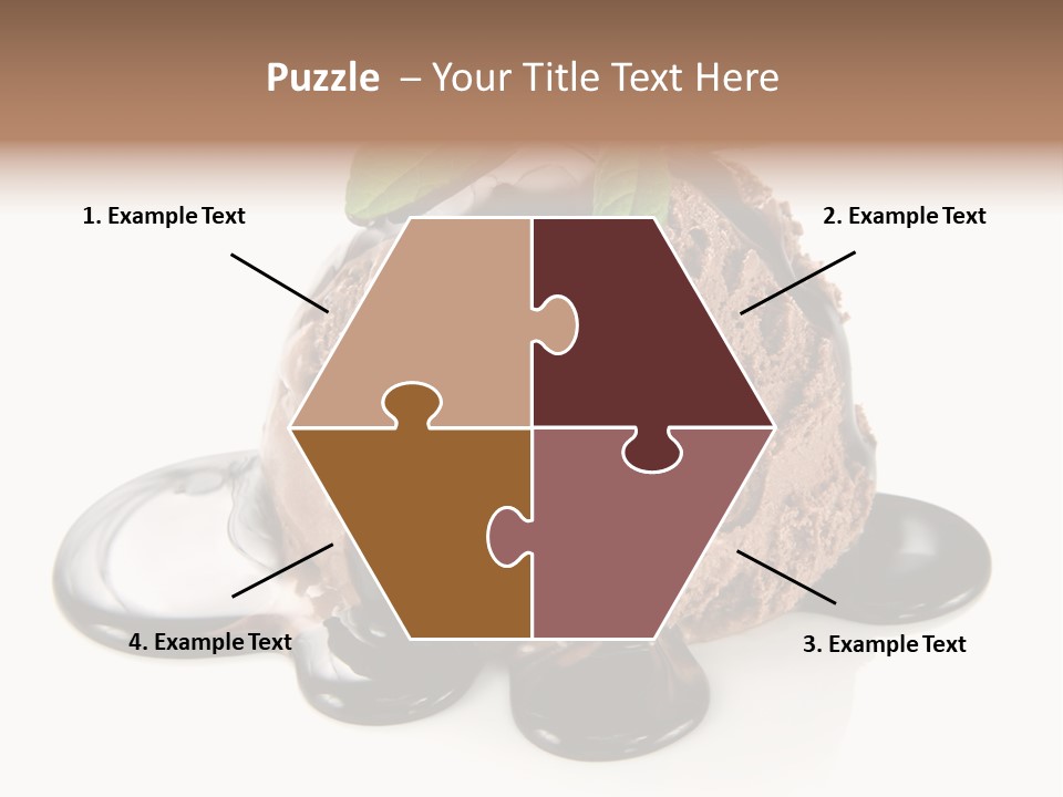 Close Up Ice Dessert PowerPoint Template