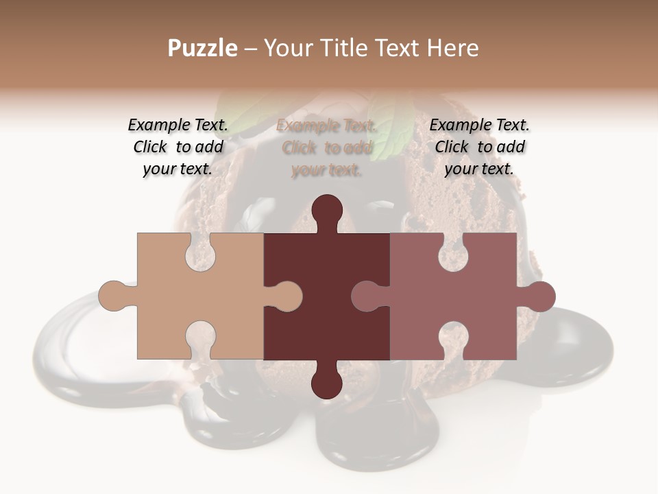 Close Up Ice Dessert PowerPoint Template