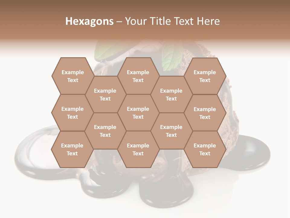 Close Up Ice Dessert PowerPoint Template