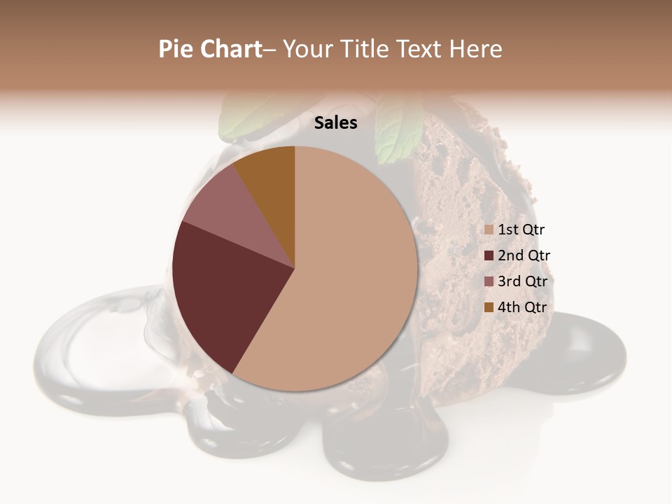 Close Up Ice Dessert PowerPoint Template