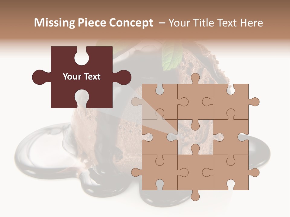 Close Up Ice Dessert PowerPoint Template