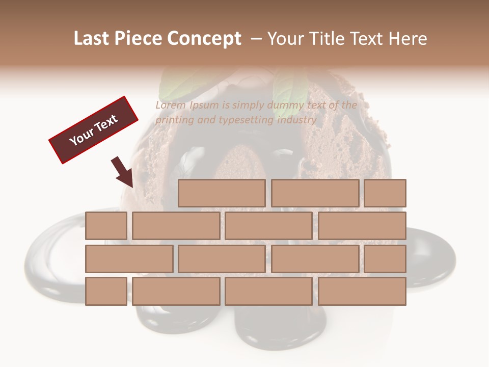 Close Up Ice Dessert PowerPoint Template