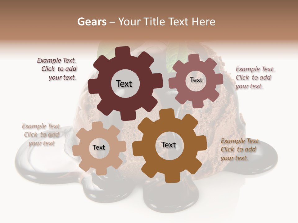 Close Up Ice Dessert PowerPoint Template