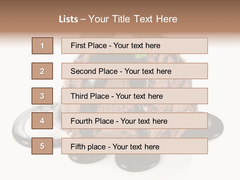 Close Up Ice Dessert PowerPoint Template