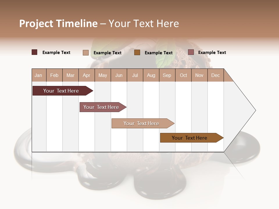 Close Up Ice Dessert PowerPoint Template