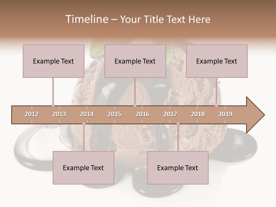 Close Up Ice Dessert PowerPoint Template