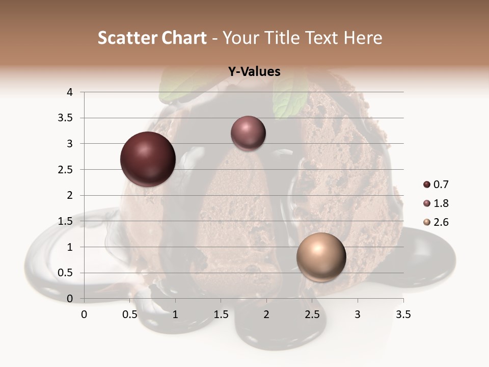 Close Up Ice Dessert PowerPoint Template