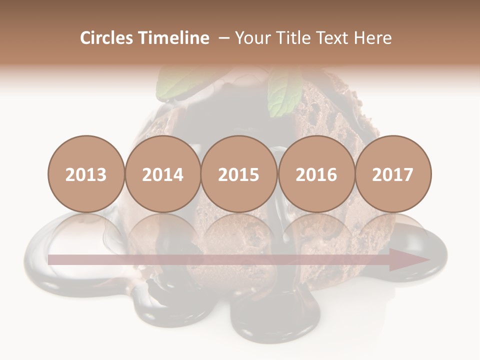 Close Up Ice Dessert PowerPoint Template