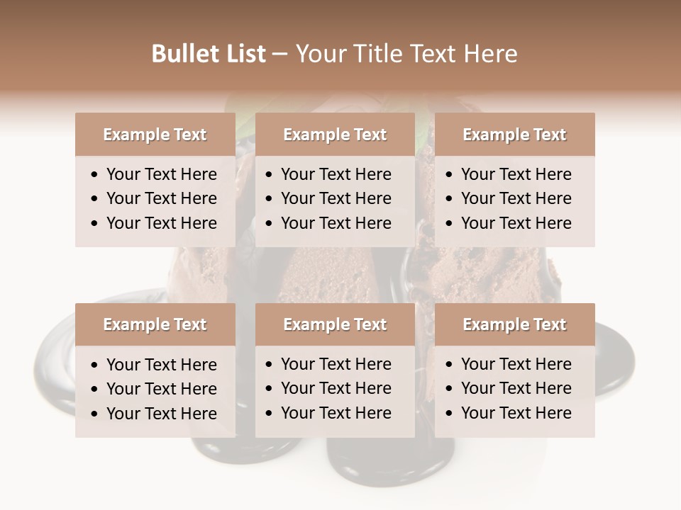 Close Up Ice Dessert PowerPoint Template