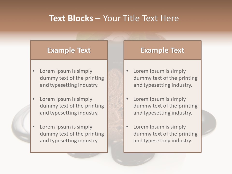 Close Up Ice Dessert PowerPoint Template