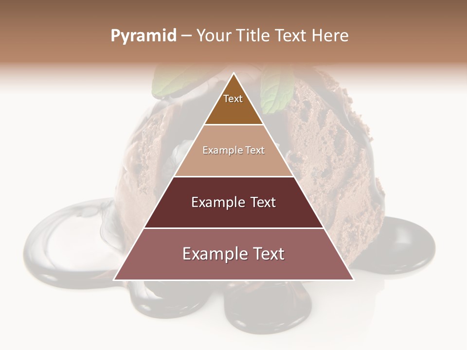 Close Up Ice Dessert PowerPoint Template